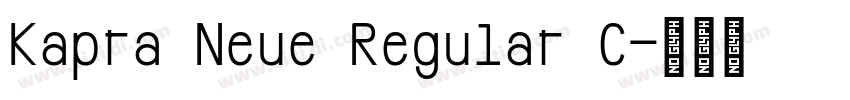 Kapra Neue Regular C字体转换